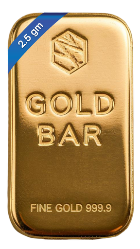 24k Gold Bar  2.5gm